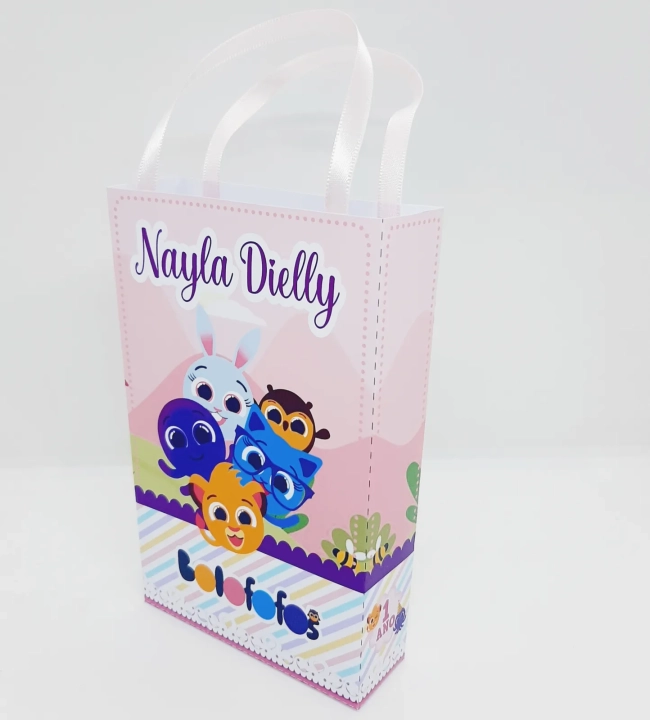PEGUE E MONTE - Sacolinha Surpresa Personalizada BOLOFOFOS ROSA