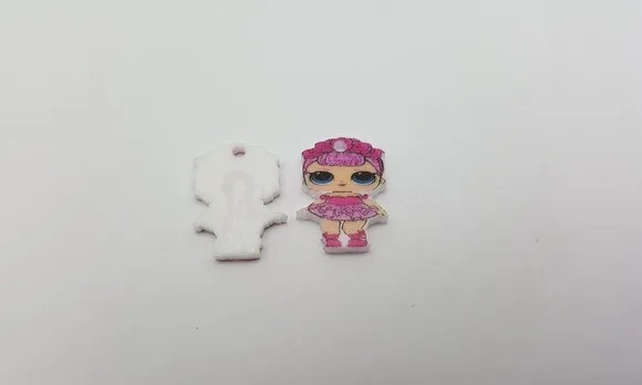 Pingente LOL Sugar Queen em Acrílico UV de 2cm