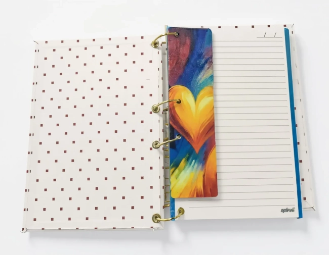 Caderno Argolado Coração