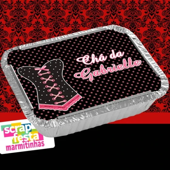 Marmitinha Personalizadas Festa Chá de Lingerie