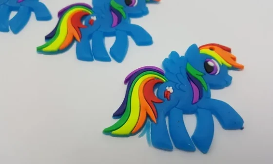 Pingente My Little Ponney Emborrachado de 5cm