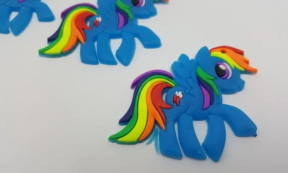 Pingente My Little Ponney Emborrachado de 5cm