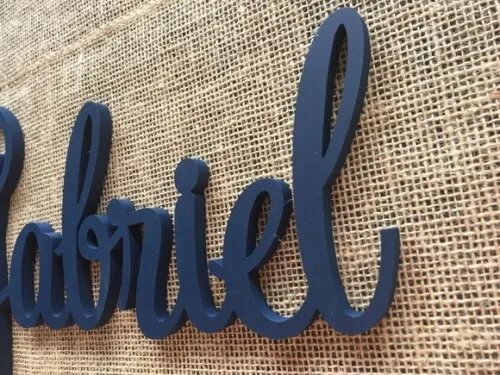 Letras Decorativas Nome De Parede