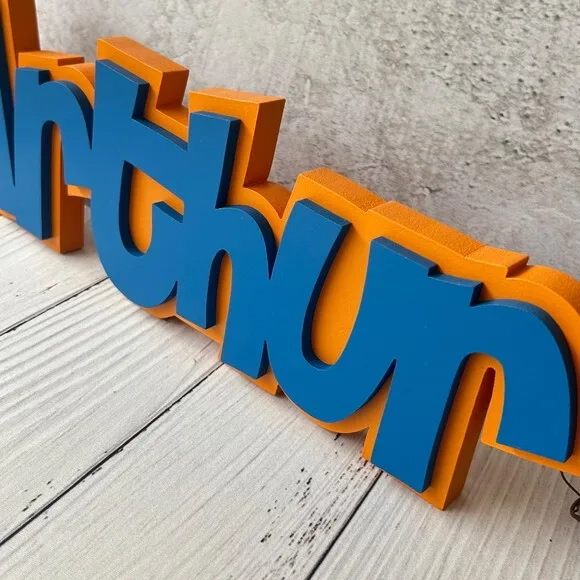 Nomes em Sobreposição Decoração de Bebê