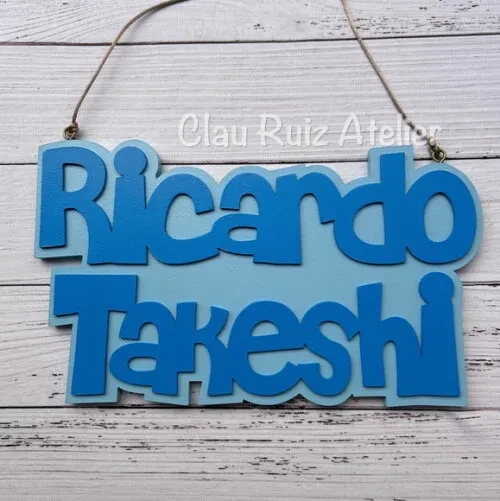 Porta de Maternidade Nome Composto - Decoração Bebê