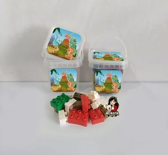 Monta Monta no Baldinho Personalizado Dinossauro Baby