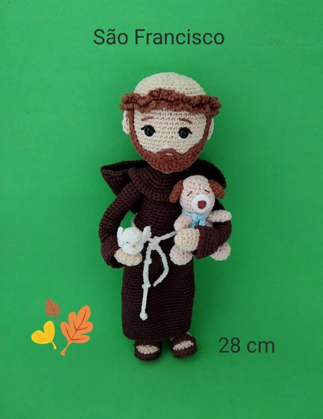 São Francisco de Assis amigurumi