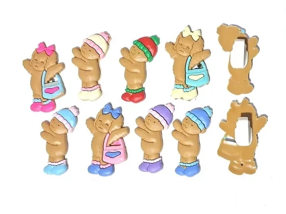 Aplique P/tênis Bobbie Goods 3cm Pacote com 8 Unidades