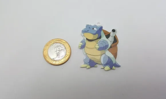 4 Pingente Pokémon Blastoise em Acrílico UV