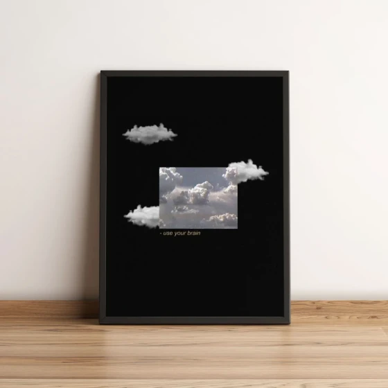 Quadro Nuvens Use your Brain 114