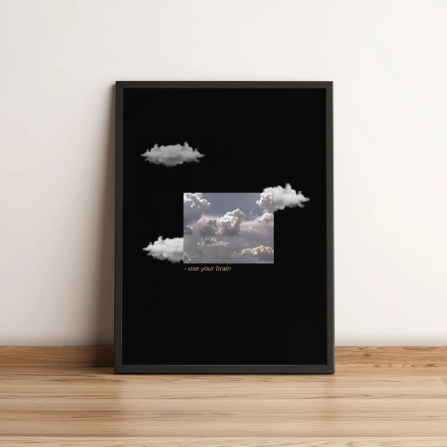 Quadro Nuvens Use your Brain 114