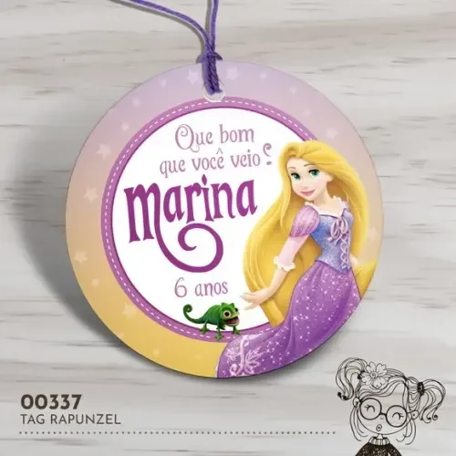 Tag Redonda Rapunzel - 00337