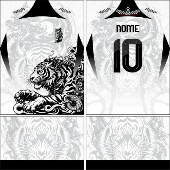 Arte Vetor Camisa Interclasse Tigre Mod-709