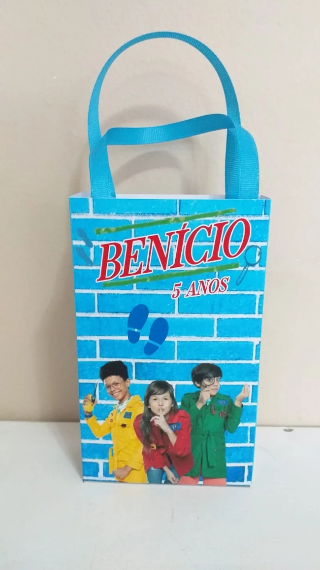 Sacolinhas Personalizadas Detetive do Prédio Azul para Lembrancinhas