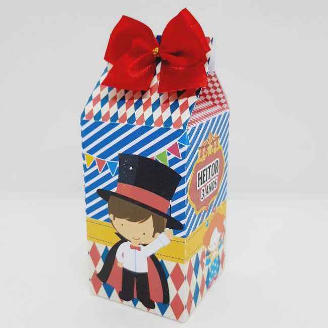 PEGUE E MONTE - Kit Festa CIRCO - Decoração de Festa - Caixinhas Personalizadas