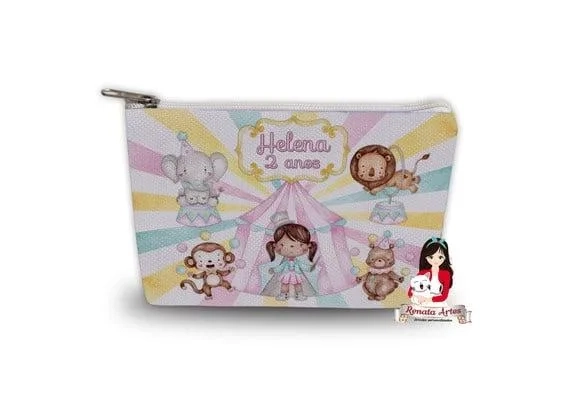 Necessaire Personalizada Circo Rosa