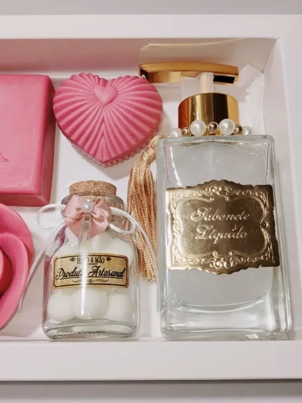 Presente Personalizado, Sabonete Líquido Luxo com Sabonetes