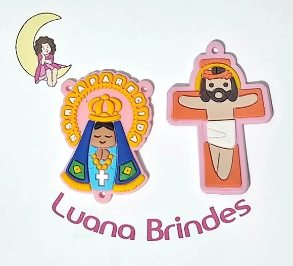 Entremeio Nossa Senhora Aparecida e Cruz Emborrachado - 4 un