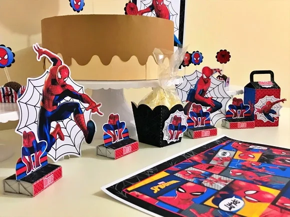 Kit 30 Lembrancinhas Homem Aranha