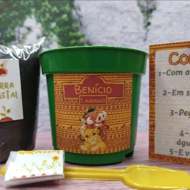 35 unidades Kit Jardinagem Rei Leão - Trabalhamos com qualquer tema - Informar tema no chat.