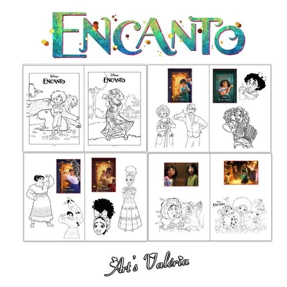 Álbum de Figurinhas Encanto - 10x15cm