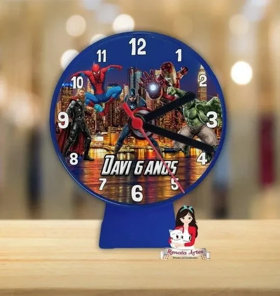 Relógio de Mesa Vingadores