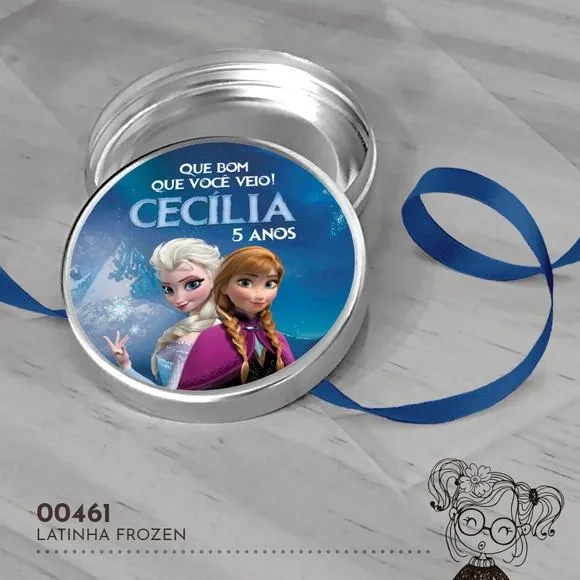 Latinha Adesivada Frozen - 00461