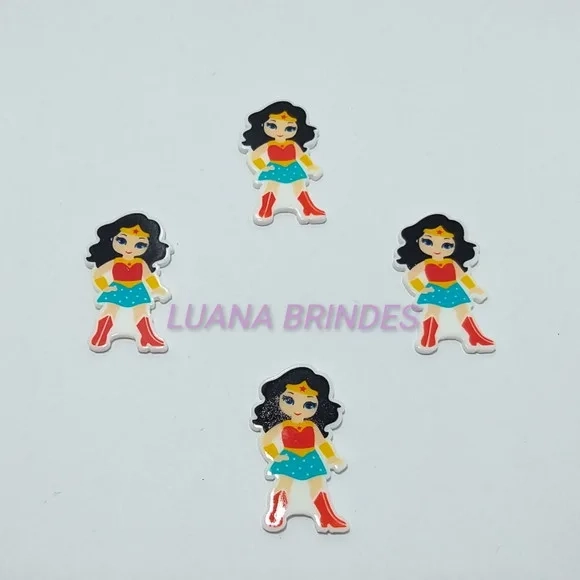 Aplique Mulher Maravilha - Pct com 6 Unidades