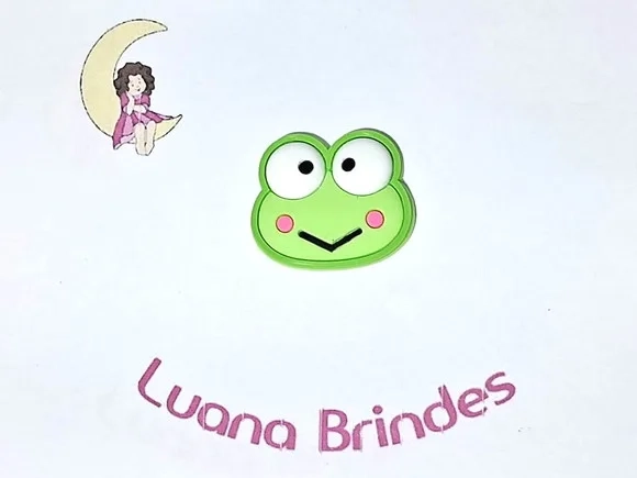Aplique Keroppi e Kuromi Emborrachado Pacote com 10 Unidades