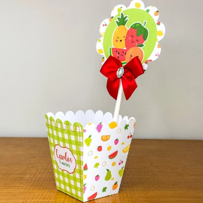 PEGUE E MONTE - Centro de Mesa FRUTINHAS - Decoração de Festa | Lembrancinhas | Aniversário | Personalizados