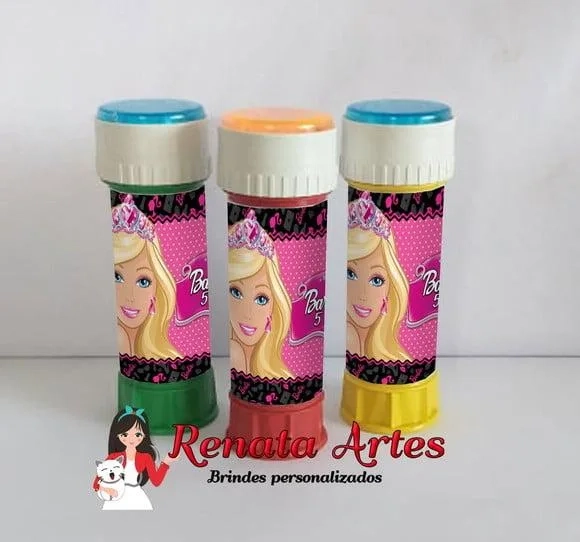 Bolhas de Sabão Personalizada Barbie