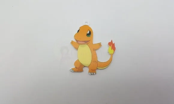 Pingente Pokémon Charmander Em Acrílico Uv 3 Unidades