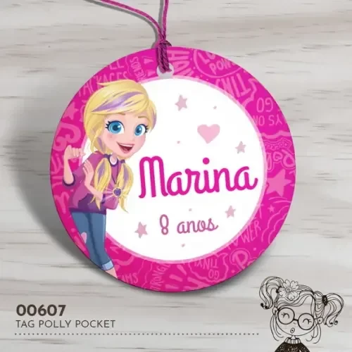 Tag Redonda Polly Pocket - 00607
