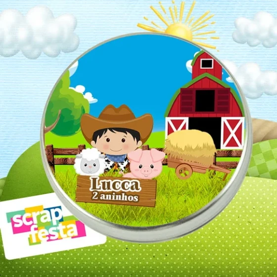 Latinhas Personalizadas Festa Fazendinha