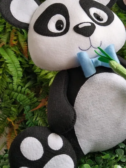 Panda em Feltro