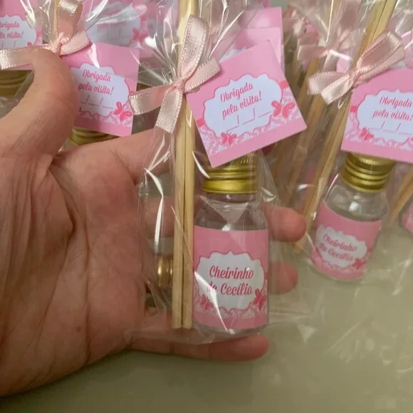 Lembrancinha Aromatizador Maternidade Borboleta Rosa