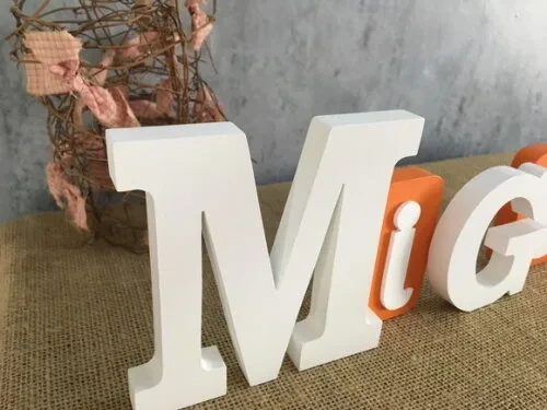 Letras de MDF -Nomes Blocos
