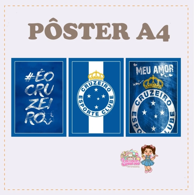 Kit Festa Só Um Bolinho CRUZEIRO ESPORTE CLUBE - Decoração de Festa