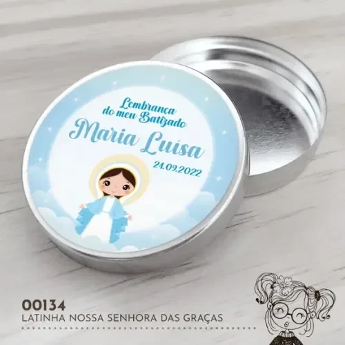 Latinha Adesivada Nossa Senhoras das Graças - 00134