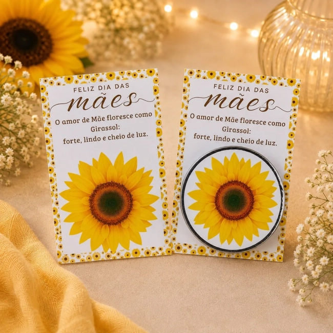 72 un de Vela Aromática na latinha Personalizada Dia das Mães Girassol Eventos, Festas, Brindes, fazemos qualquer tema.