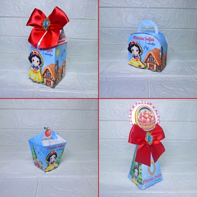 Kit Festa Luxo Personalizado (20 peças) - Branca de Neve (Fazemos todos os temas)