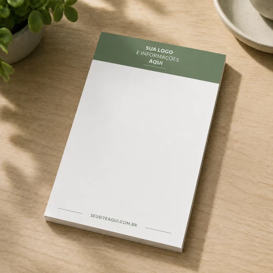 Bloco de Anotações Personalizado | Papelaria para Congressos, Eventos e Empresas | A partir de 100 Unidades