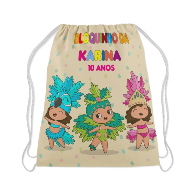 Mochilinha Personalizada Bailinho de Carnaval
