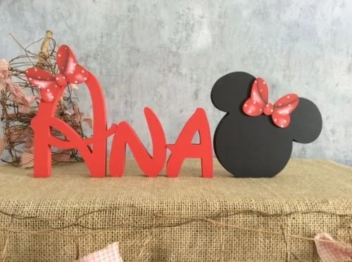 Letras Decorativas DISNEY com Minnie