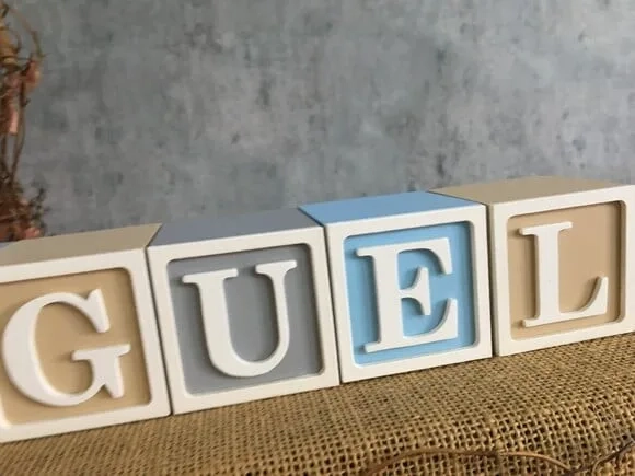Decoração Bebê - Cubos 6x6cm Ts