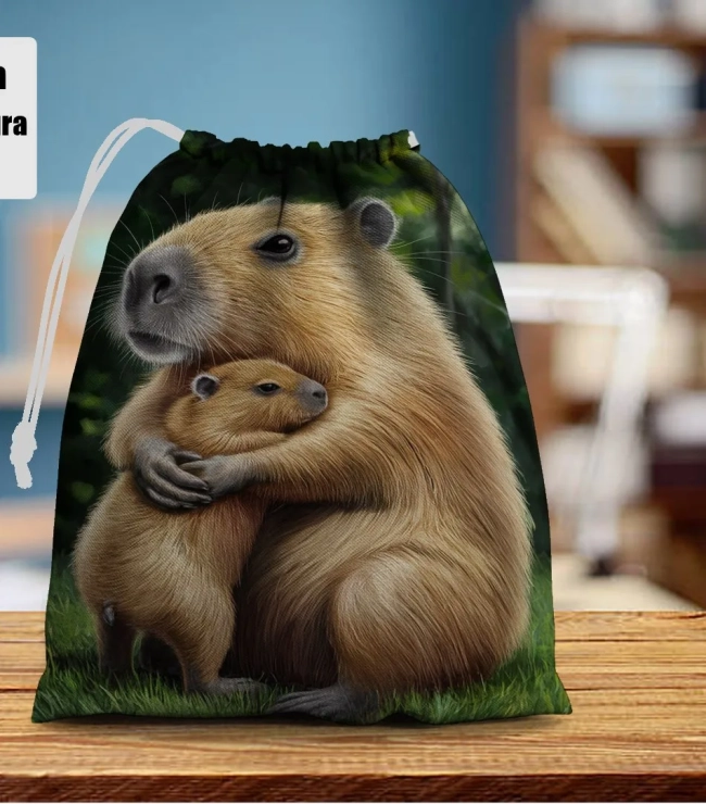Saquinho Supresa para lembrancinhas Capivara