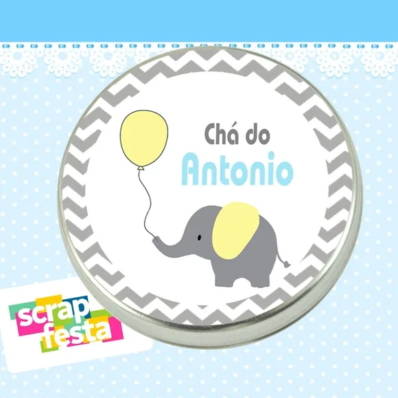 Lembrancinhas de Chá de Bebê Latinhas