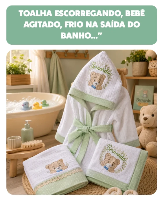 Roupão infantil personalizado