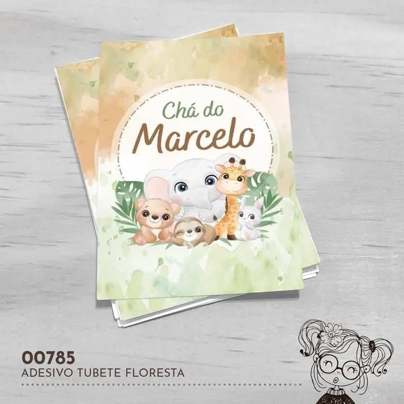 Adesivo Tubete Floresta - 00785