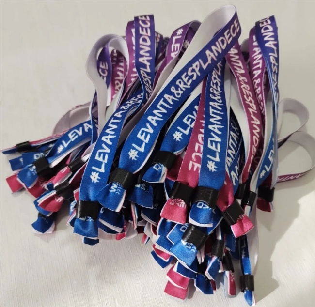 Pulseiras Personalizadas de Tecido Festas e Eventos !